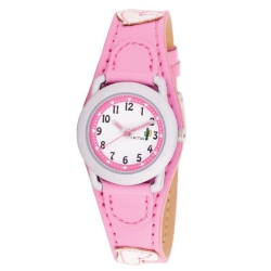 Pige armbåndsur med lyserød rem
