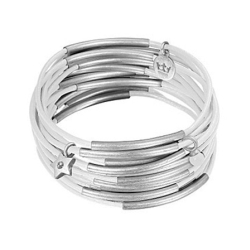 Urban Gipsy armbånd - hvid/sølv