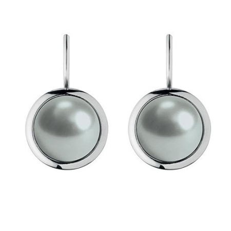Poala øreringe - grå/sølv
